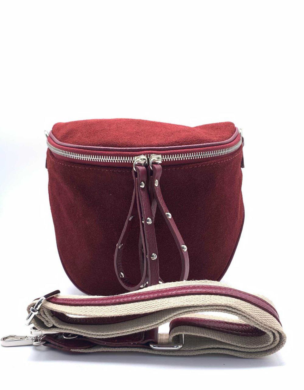 Sac ceinture et bandoulière polyvalent en daim italien par Modex™
