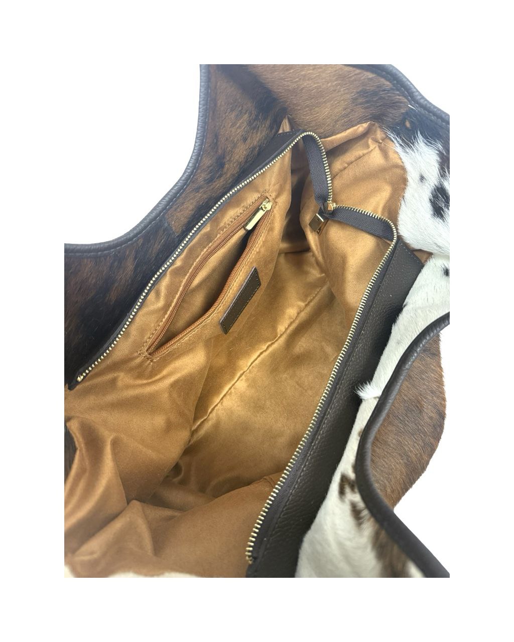 Sac fourre-tout en cuir italien à poils longs — Luxe affirmé