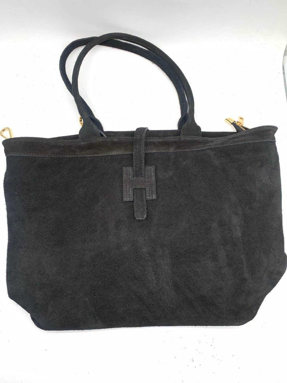 Sac à main en daim avec détail nœud