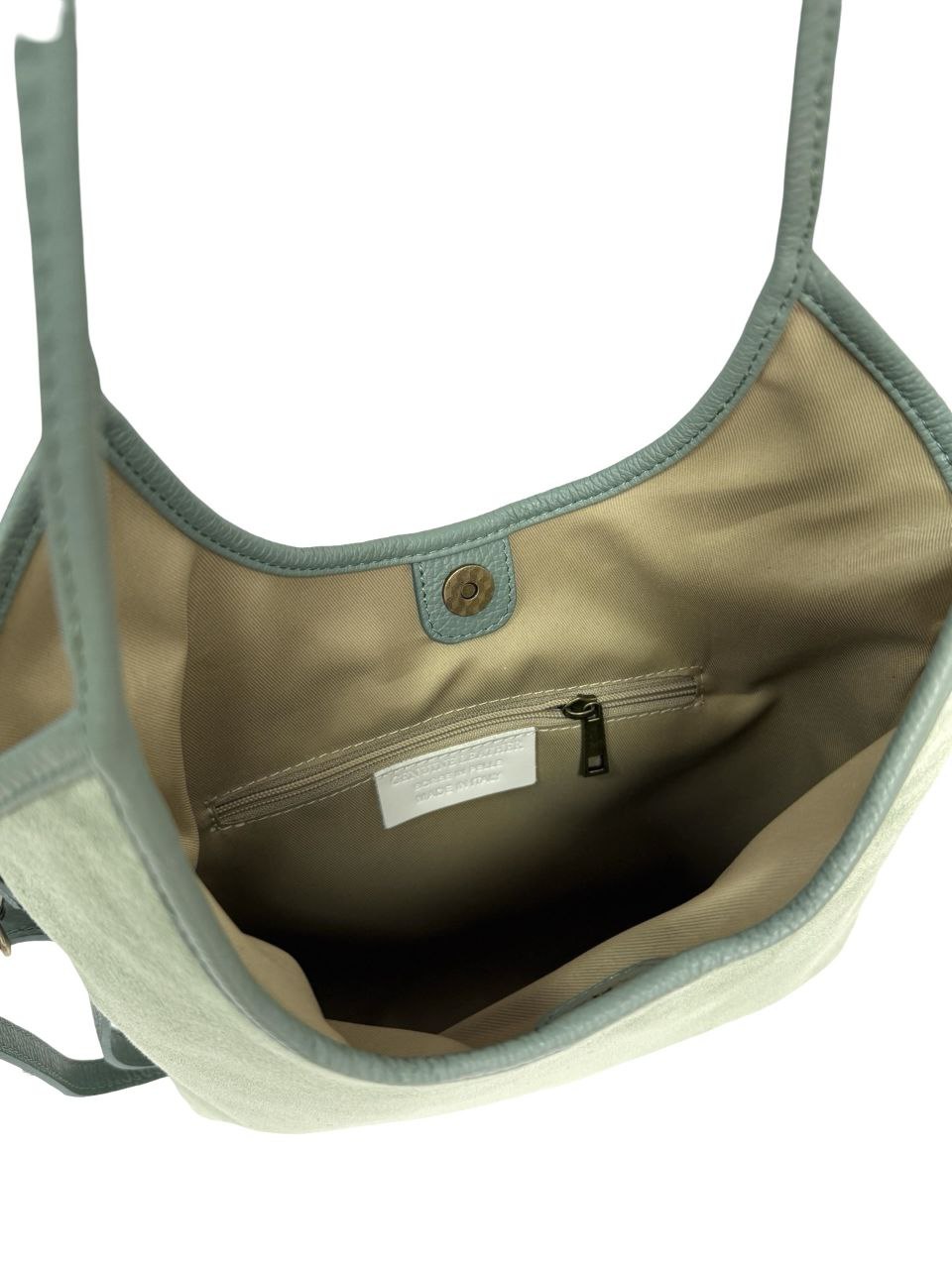 Sac cabas en cuir italien avec doubles poignées et longue bandoulière par Modex™