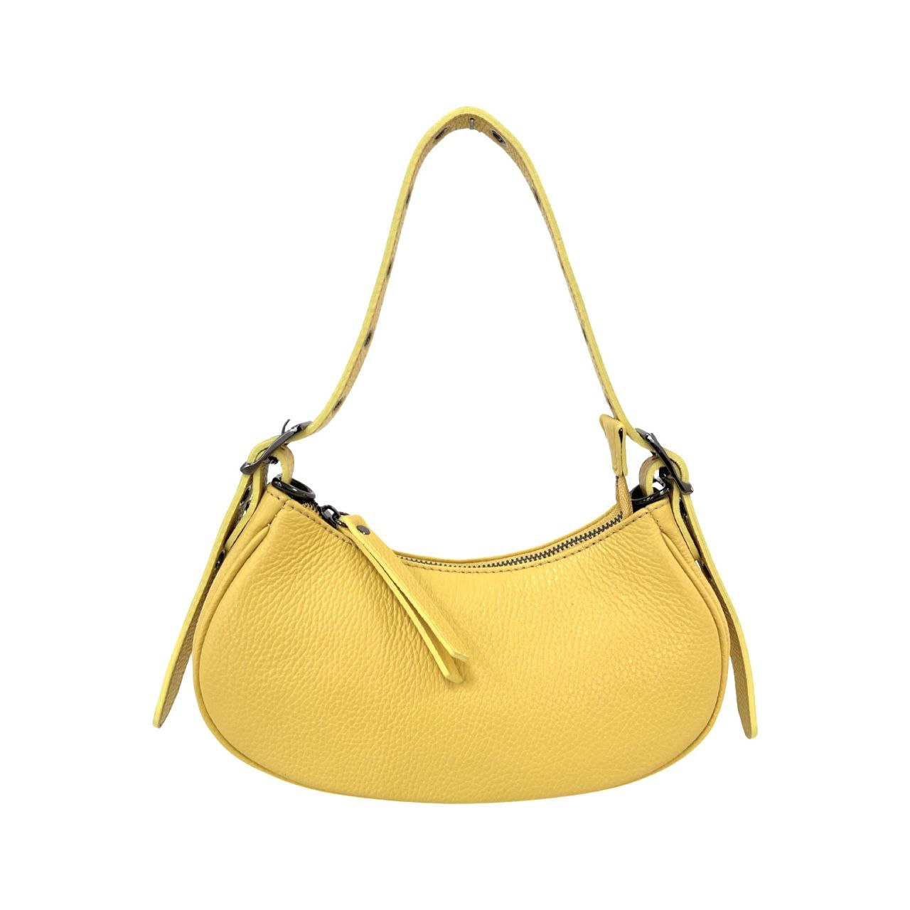 Mini sac à bandoulière en cuir italien avec bandoulière à œillets par Modex™