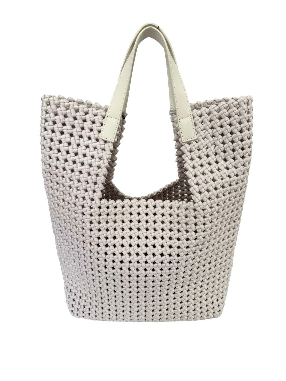 Sac cabas en cuir italien et nylon tissé à la main par Modex™