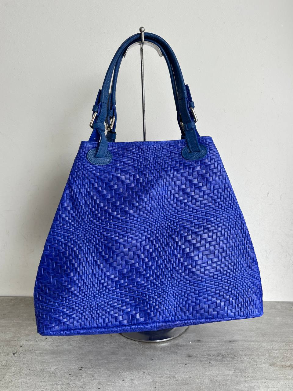 Sac fourre-tout en cuir tressé