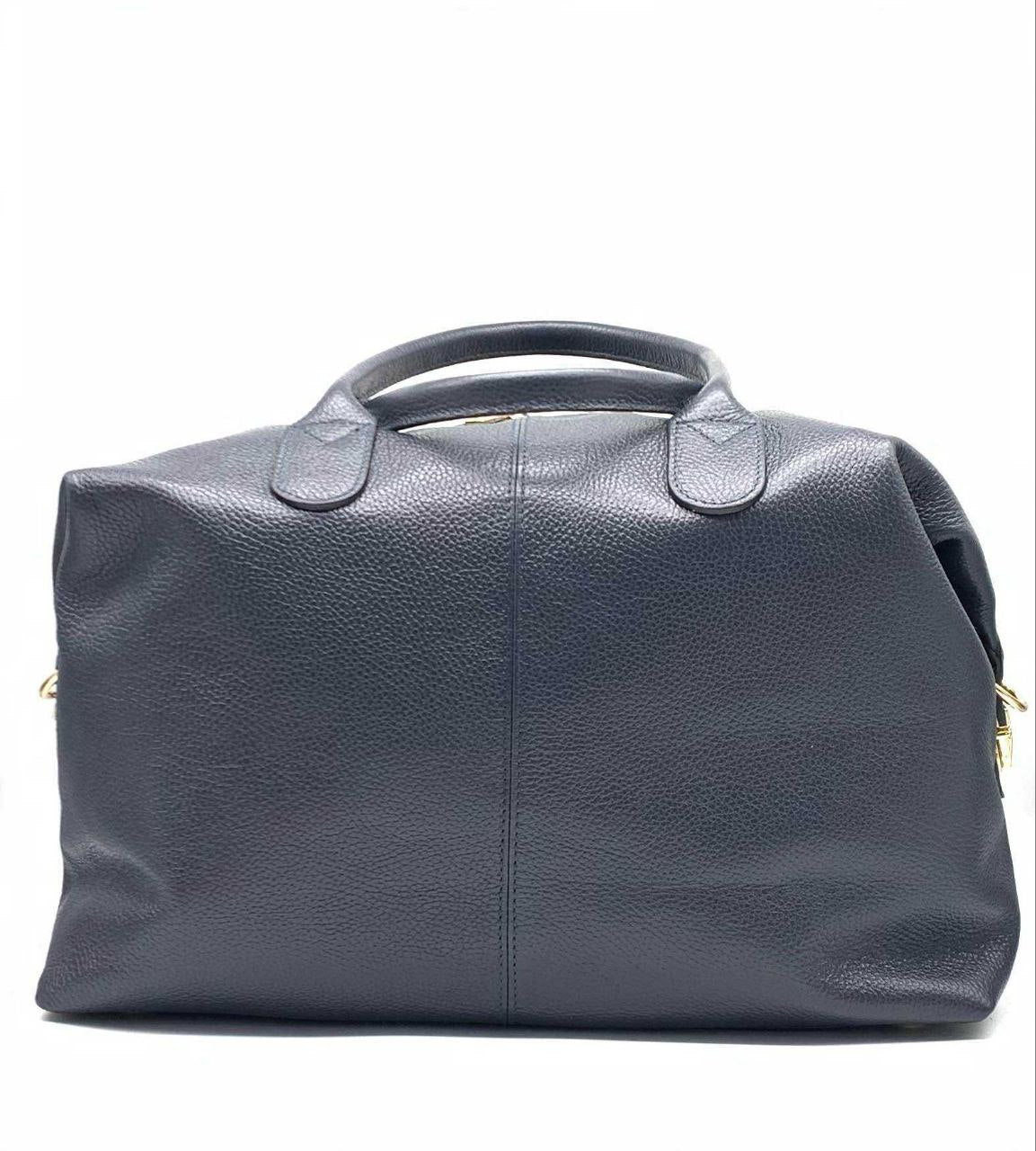 Sac de voyage en cuir avec bandoulière
