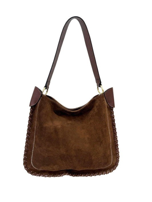 Sac à bandoulière en cuir italien avec détails cousus à la main par Modex™