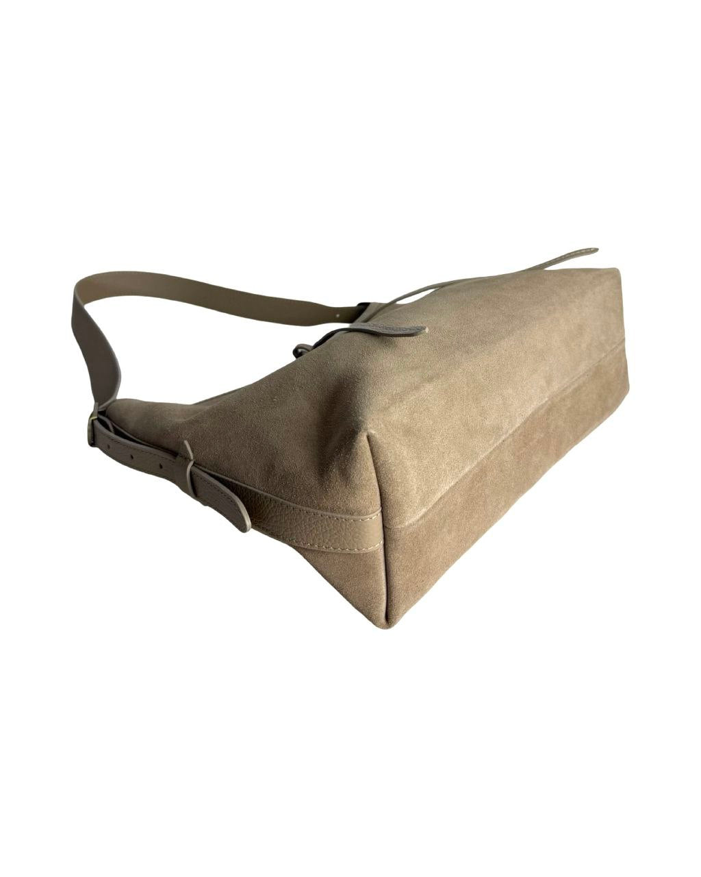 Sac à bandoulière structuré en cuir italien avec bandoulière réglable par Modex™