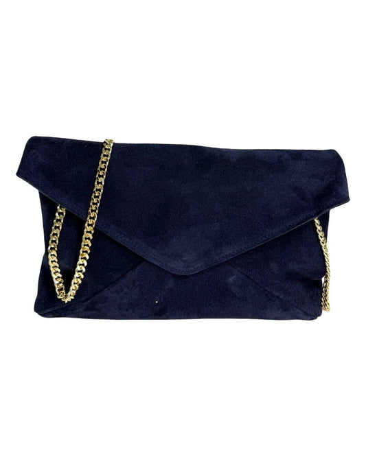 Sac enveloppe en cuir italien avec bandoulière en chaîne par Modex™