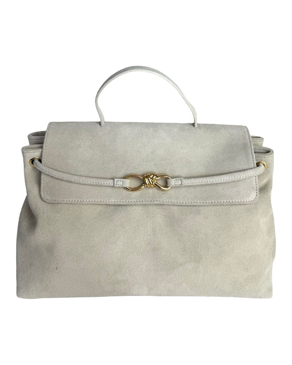 Sac porte-documents en cuir italien avec fermeture décorative par Modex™