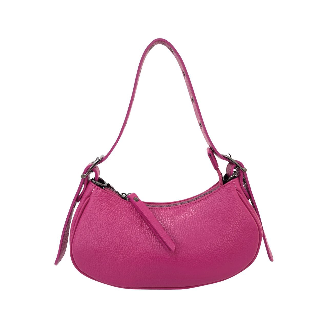 Mini sac à bandoulière en cuir italien avec bandoulière à œillets par Modex™