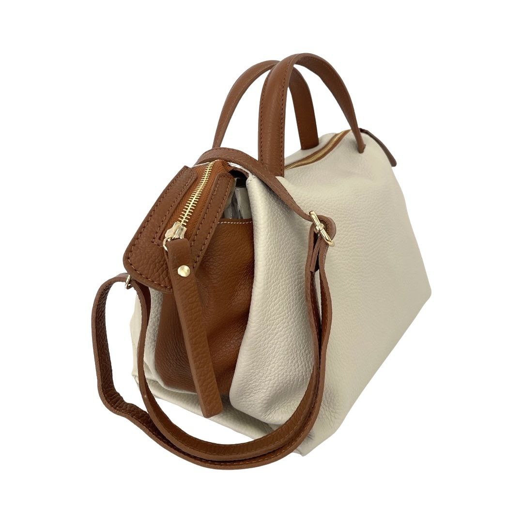 Sac en cuir italien bicolore avec organisation pratique par Modex™