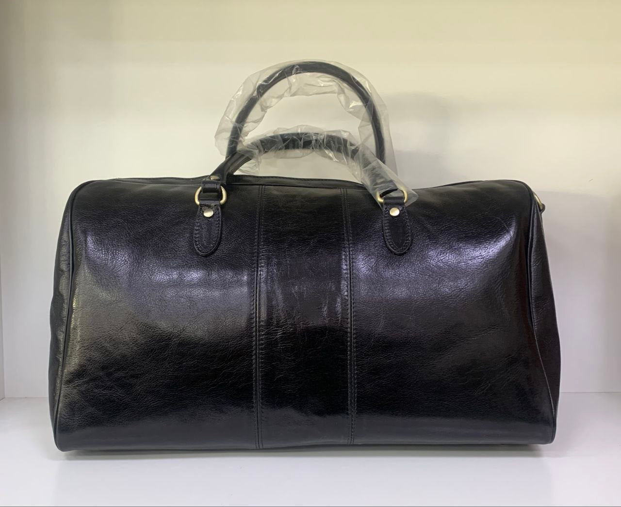 Sac de voyage / sac de sport en cuir italien