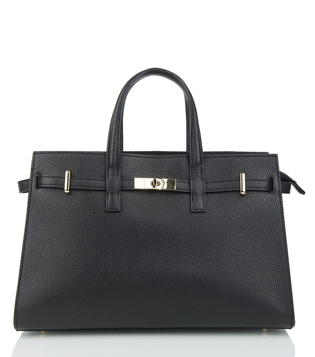 Modex™ Sac en cuir italien luxueux avec cadenas signature