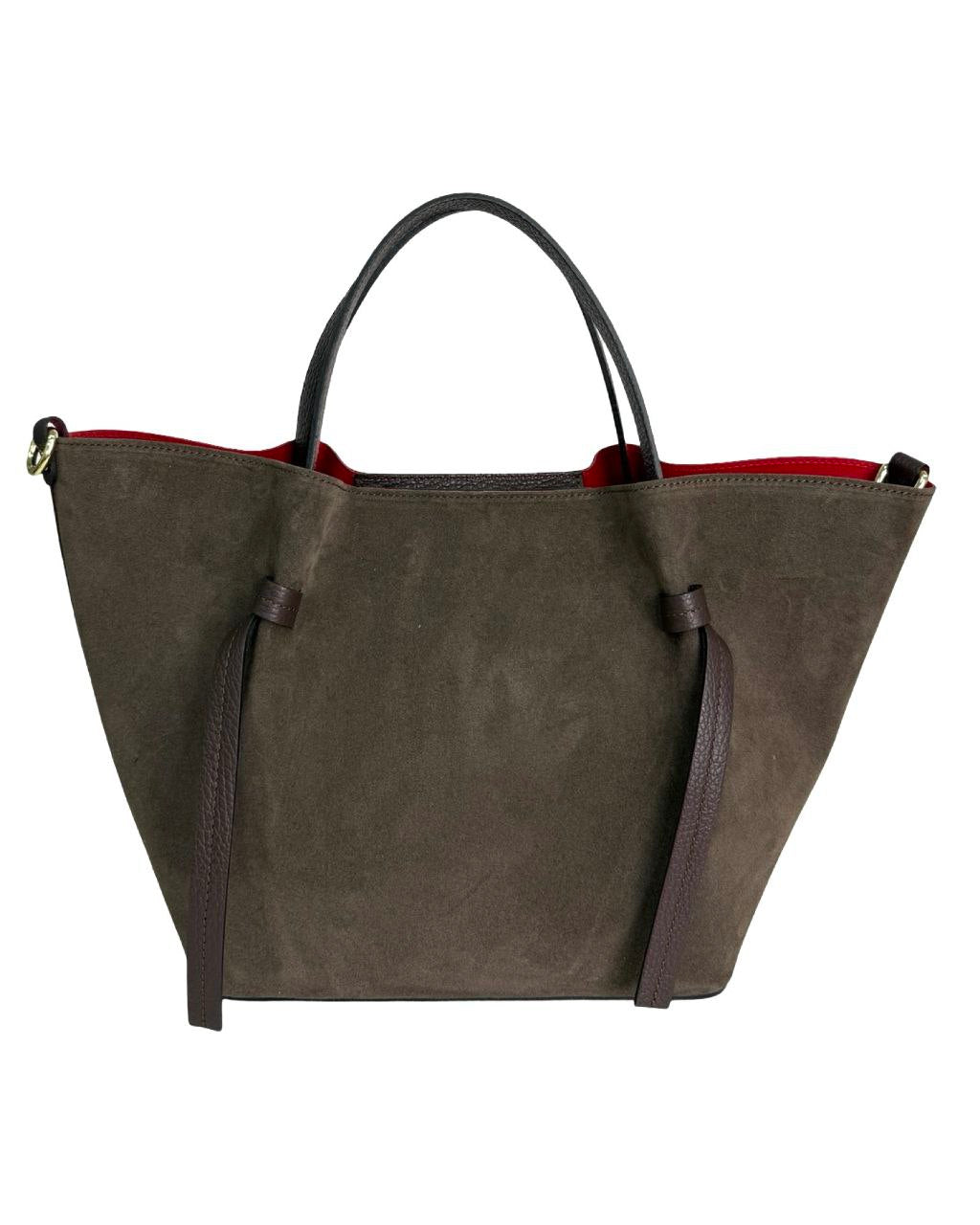 Sac élégant en daim et cuir véritable – Qualité italienne premium