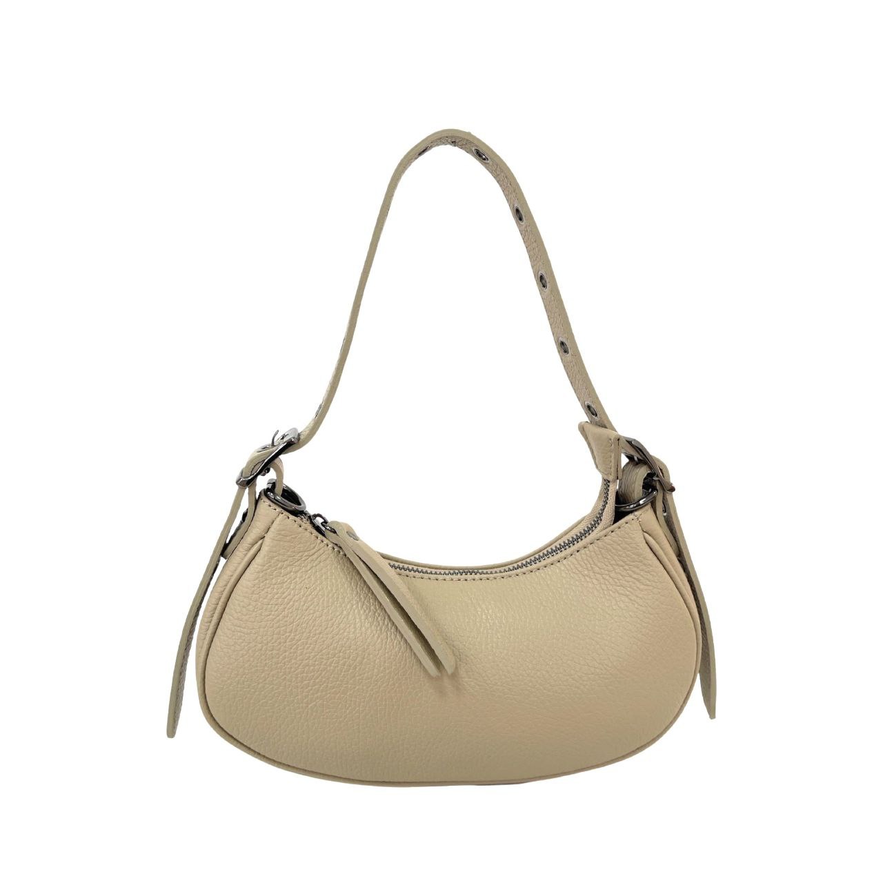 Mini sac à bandoulière en cuir italien avec bandoulière à œillets par Modex™