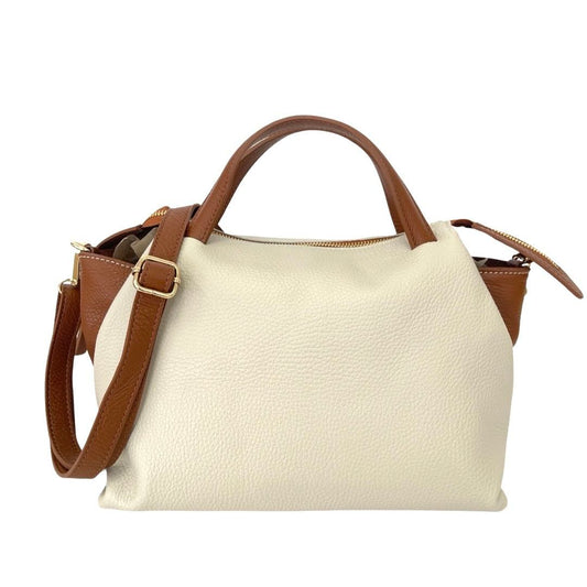 Sac en cuir italien bicolore avec organisation pratique par Modex™
