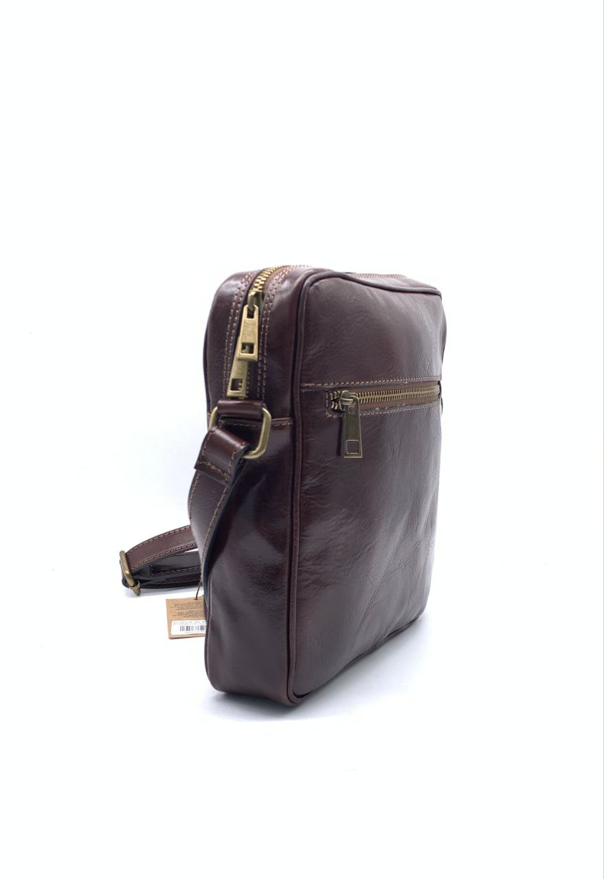 Sac compact en cuir italien pour homme par Modex™ — Qualité supérieure, fabriqué en Italie