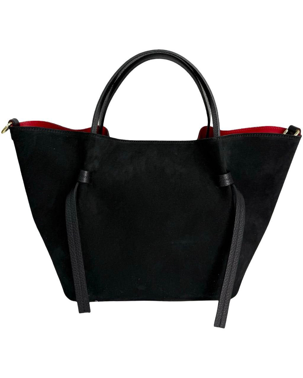 Sac élégant en daim et cuir véritable – Qualité italienne premium