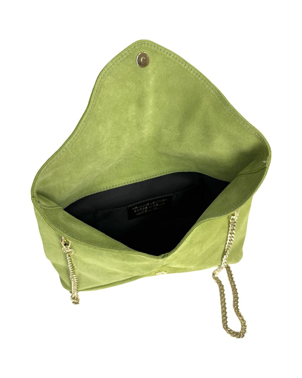Sac enveloppe en cuir italien avec bandoulière en chaîne par Modex™
