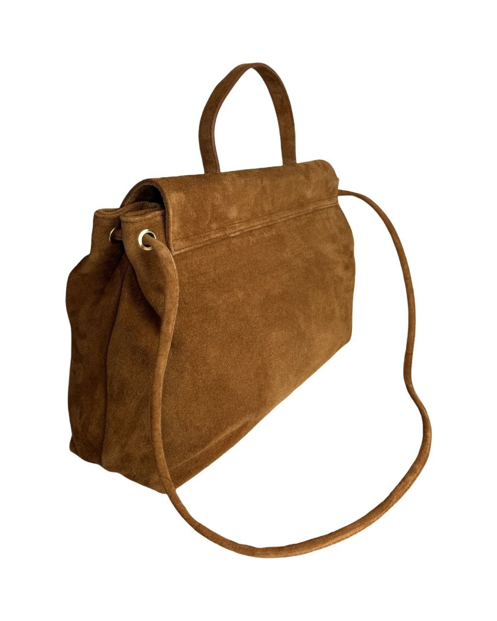 Sac porte-documents en cuir italien avec fermeture décorative par Modex™