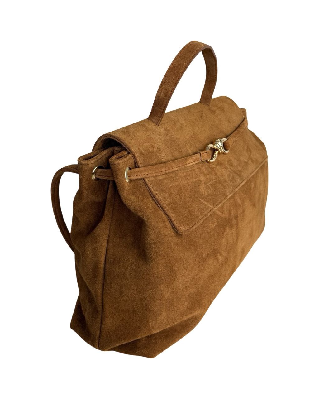 Sac porte-documents en cuir italien avec fermeture décorative par Modex™
