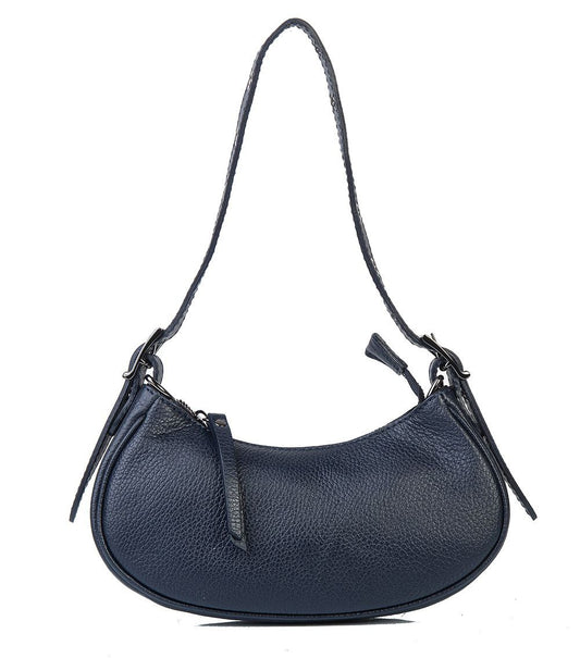 Mini sac à bandoulière en cuir italien avec bandoulière à œillets par Modex™