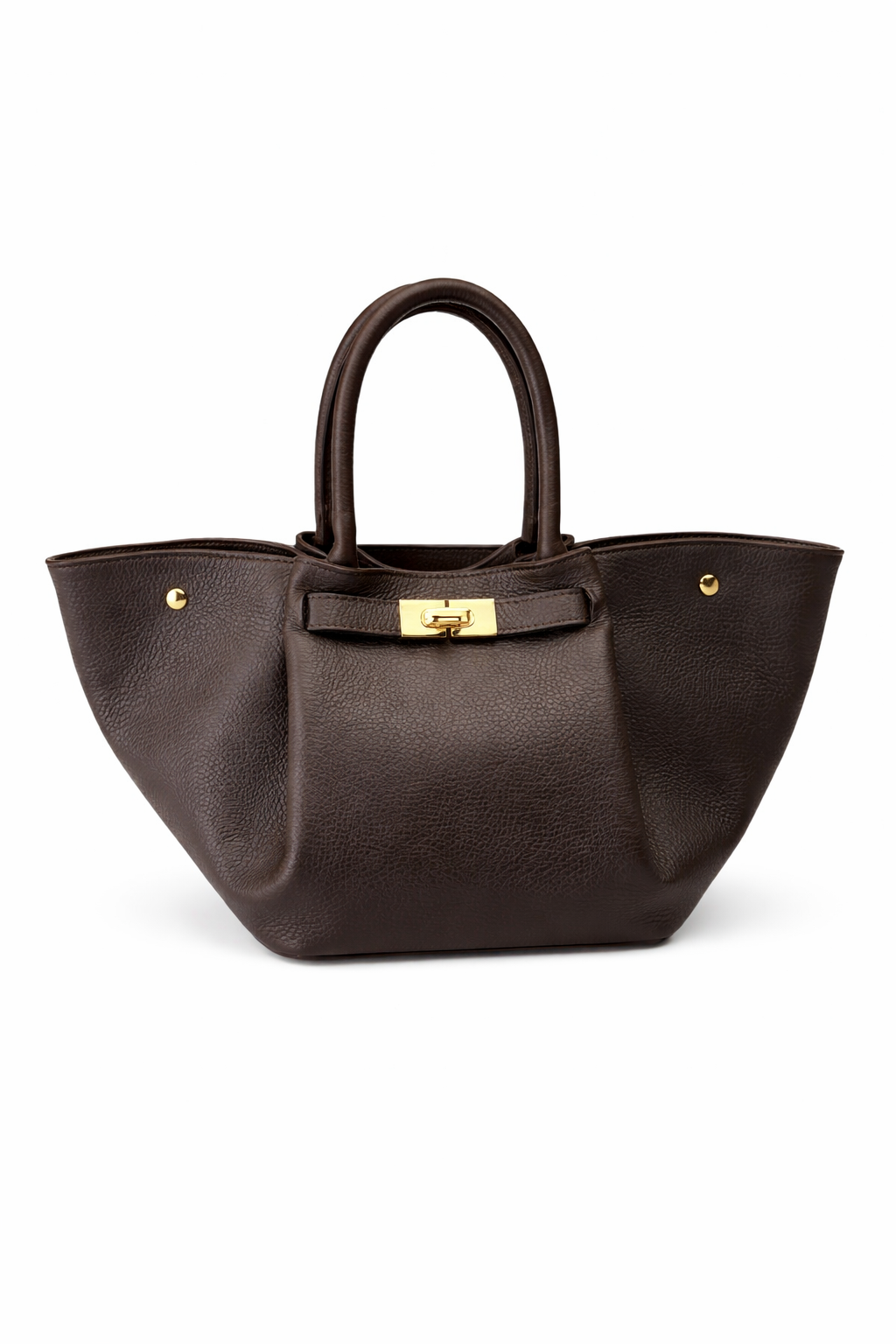 Structured Leather Handbag
