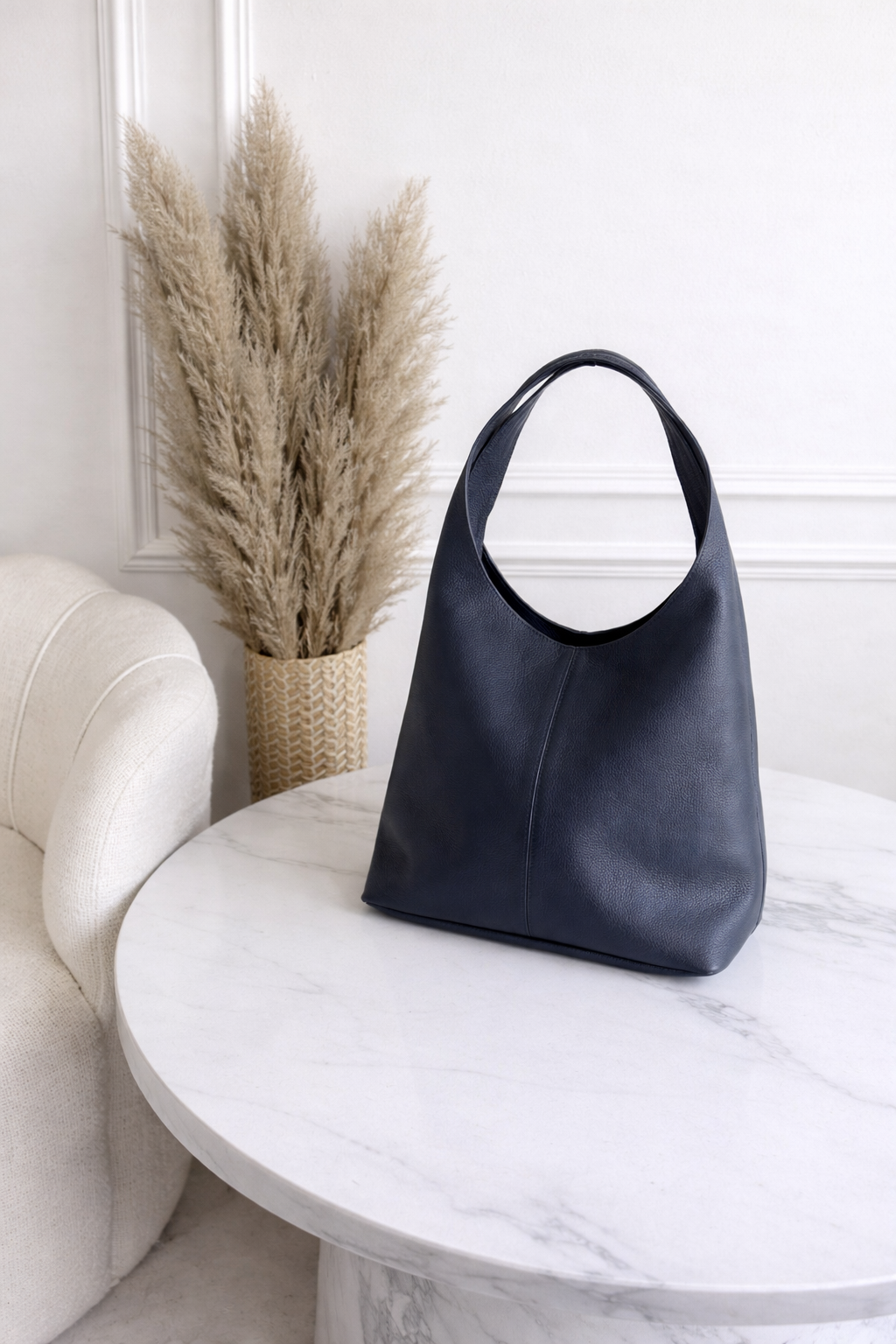 Soft Leather Hobo Bag