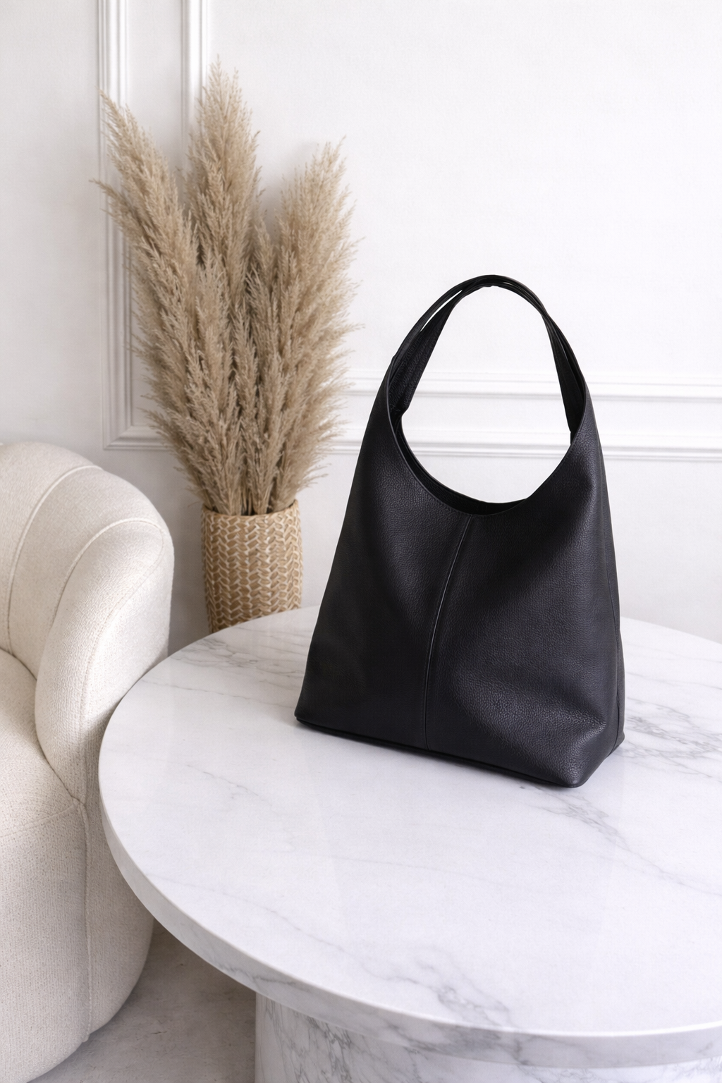 Soft Leather Hobo Bag