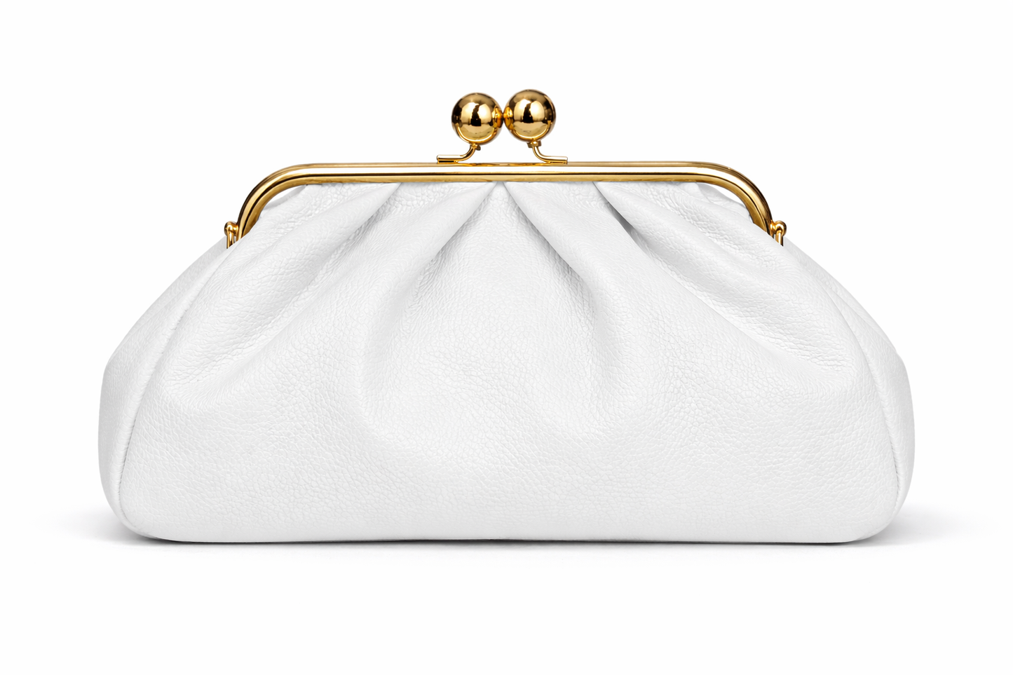 Leather Frame Bag with Kiss-Lock