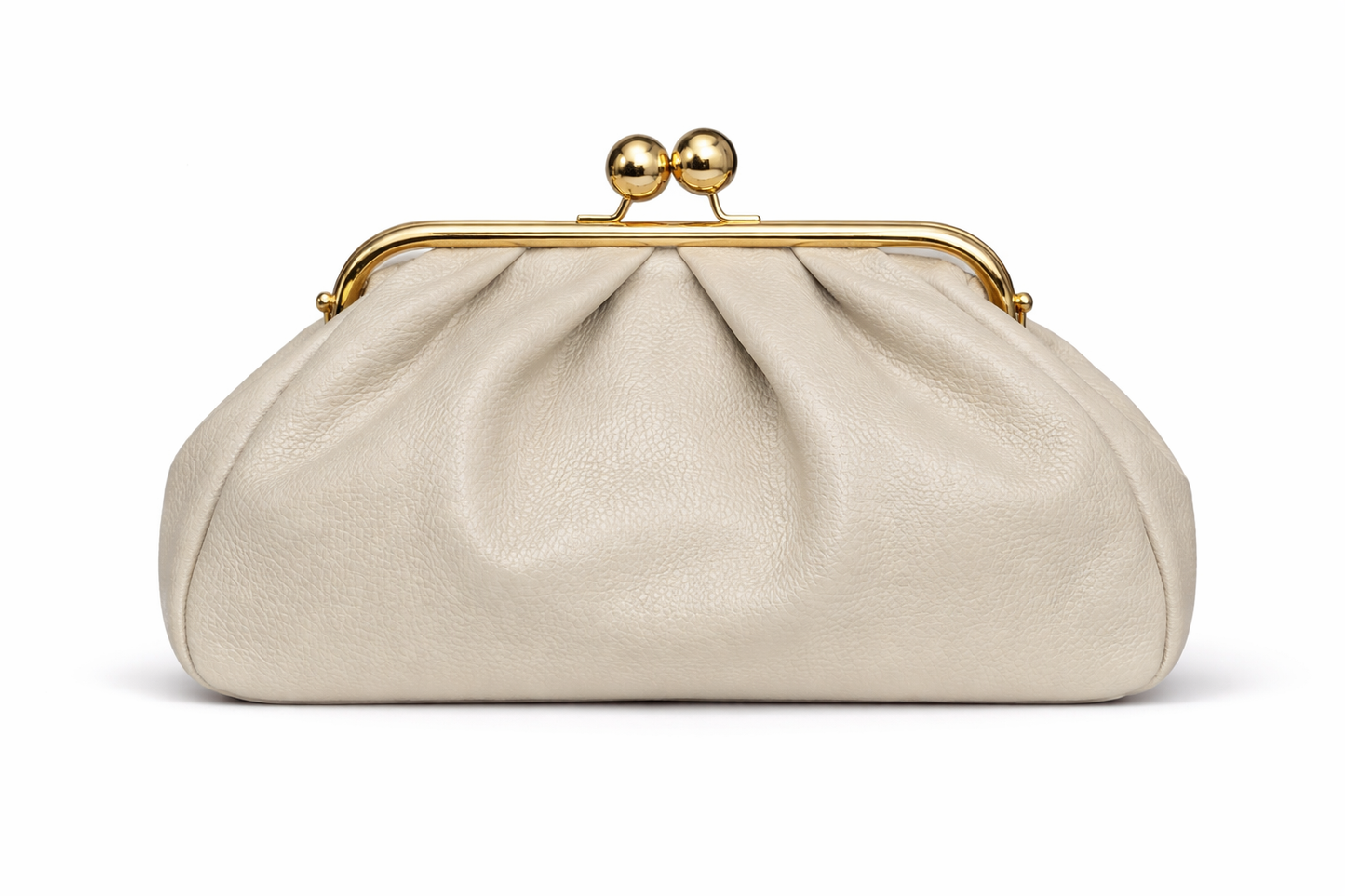 Leather Frame Bag with Kiss-Lock