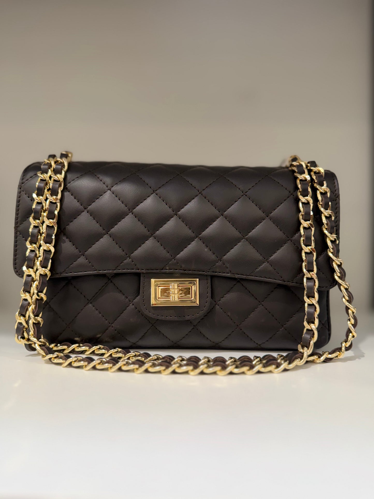 Classic Quilted Shoulder Bag