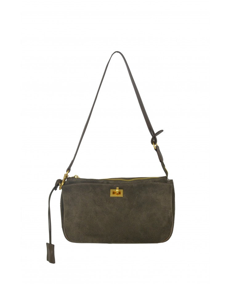 Twist Suede Shoulder Bag – Modex™