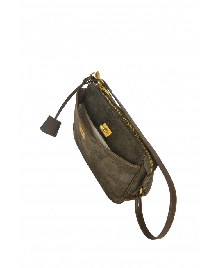 Twist Suede Shoulder Bag – Modex™