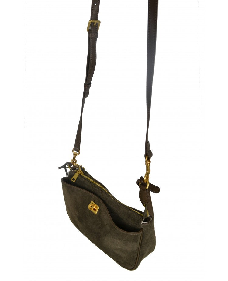 Twist Suede Shoulder Bag – Modex™