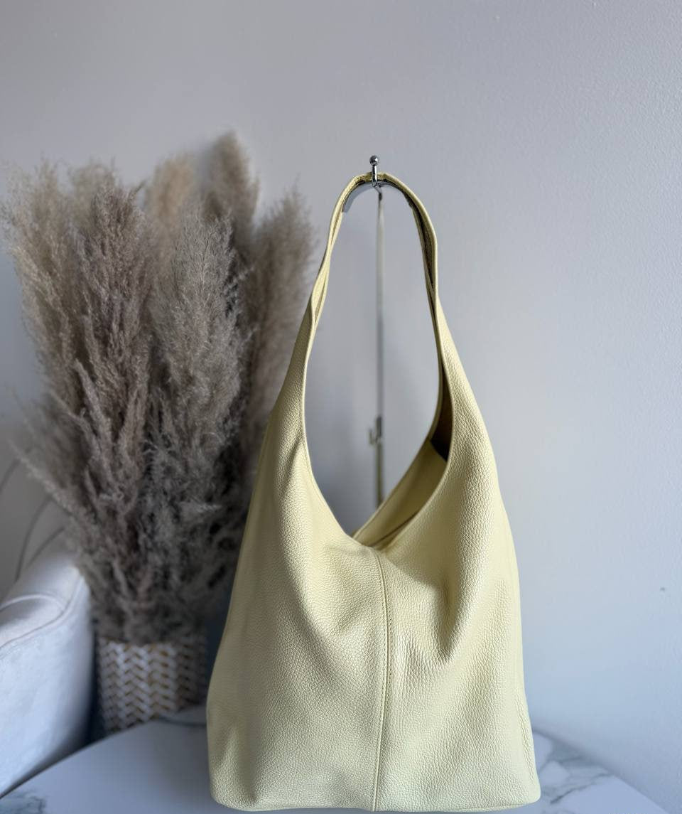 Soft Leather Hobo Bag