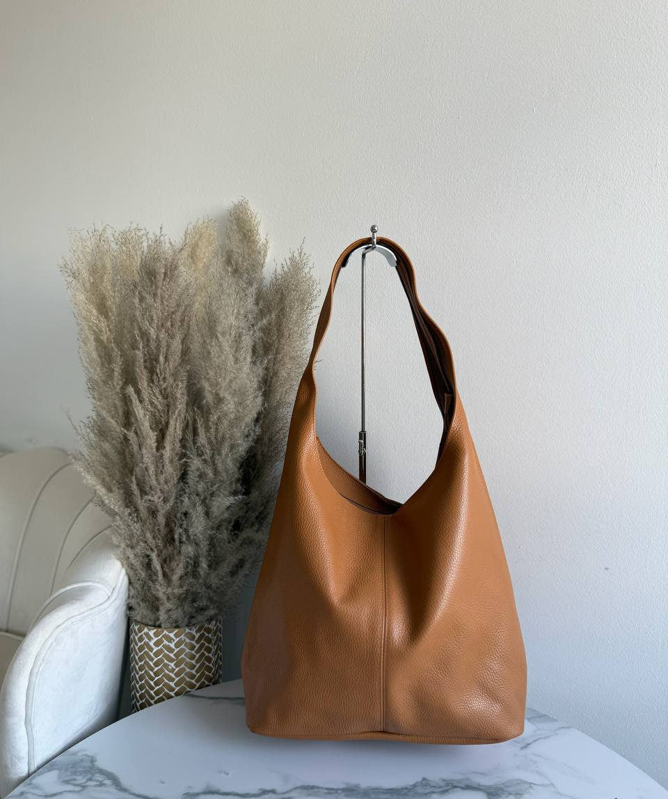 Soft Leather Hobo Bag