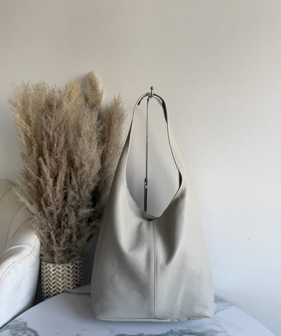 Soft Leather Hobo Bag