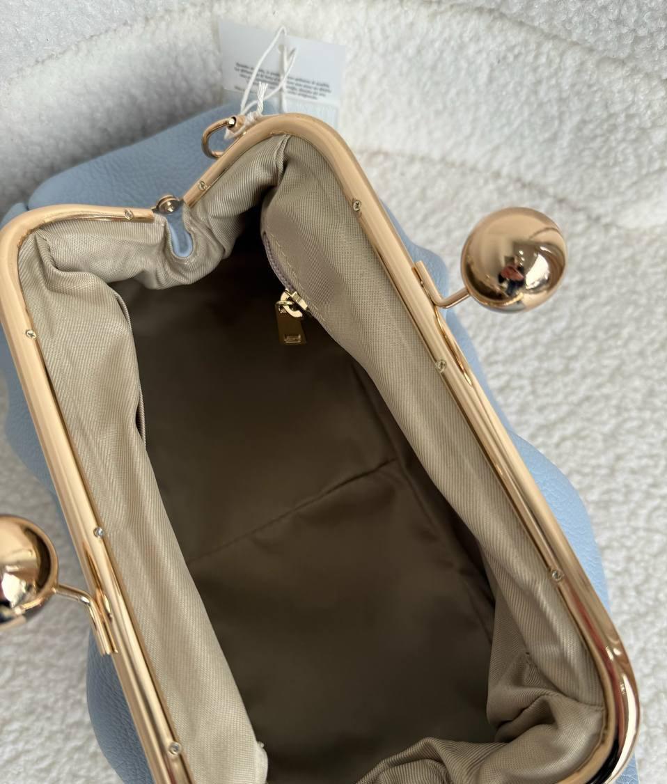 Leather Frame Bag with Kiss-Lock