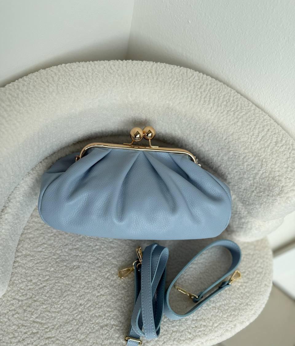 Leather Frame Bag with Kiss-Lock