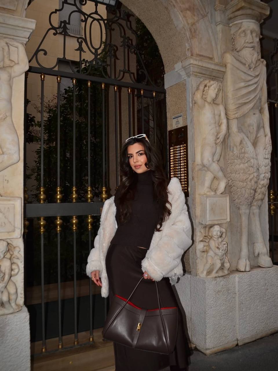 Italian Leather Structured Tote Bag