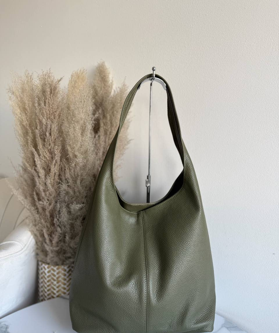 Soft Leather Hobo Bag
