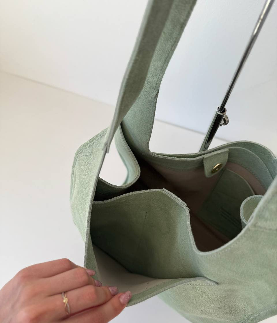 Suede Leather Shoulder Bag