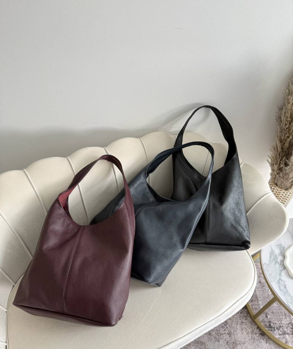 Soft Leather Hobo Bag