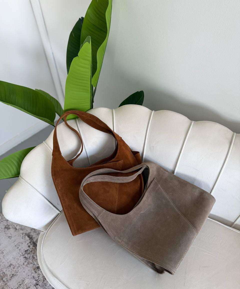 Suede Leather Shoulder Bag
