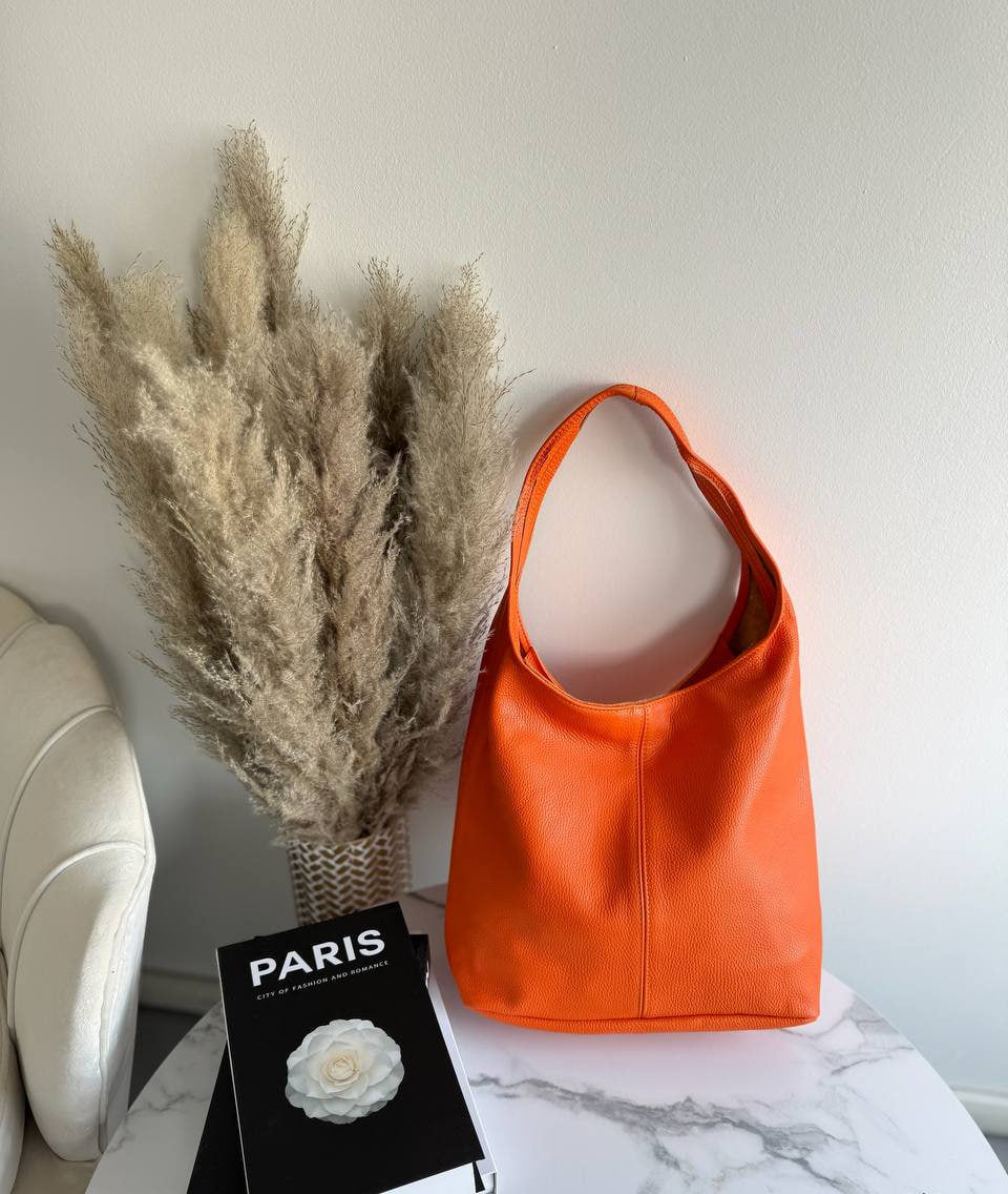 Soft Leather Hobo Bag